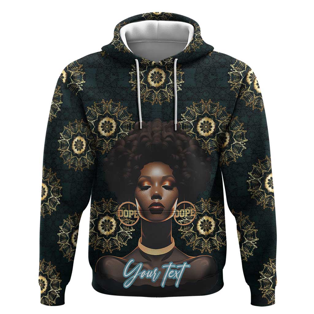 Personalized Powerful Woman in Patterns African Hoodie DT03