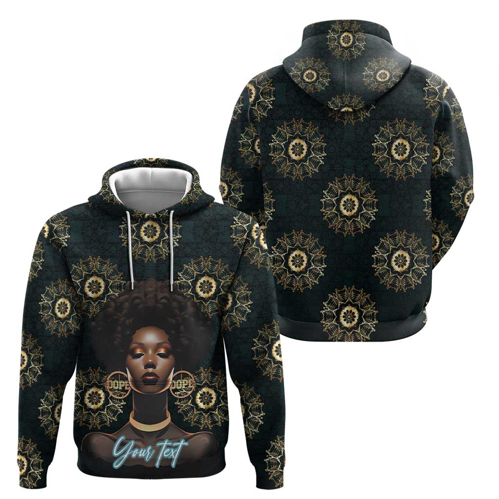 Personalized Powerful Woman in Patterns African Hoodie DT03