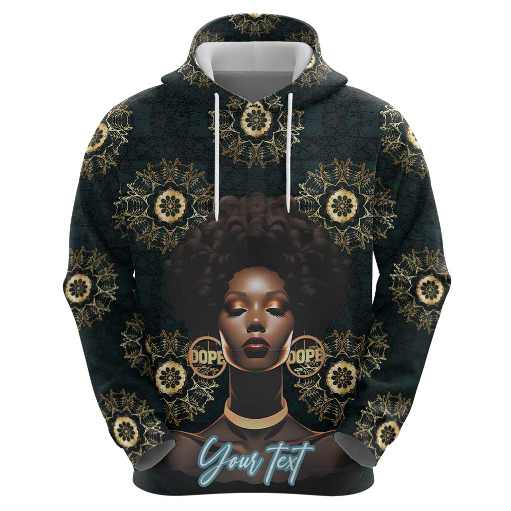 Personalized Powerful Woman in Patterns African Hoodie DT03