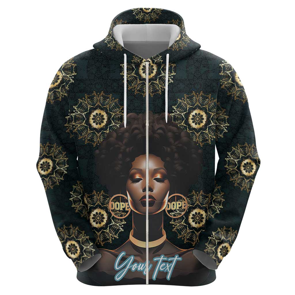 Personalized Powerful Woman in Patterns African Hoodie DT03