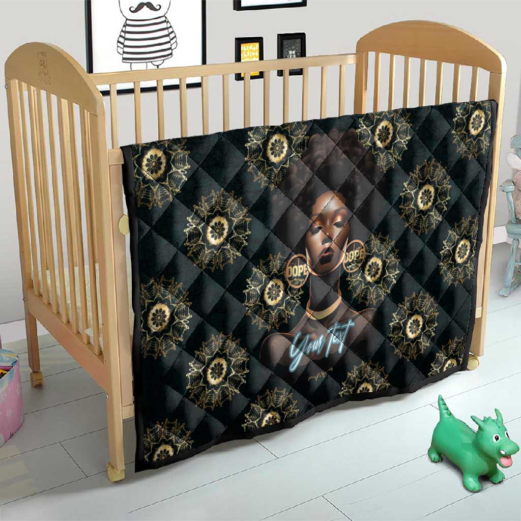 Personalized Afro Women Quilt Powerful African Pattern DT03