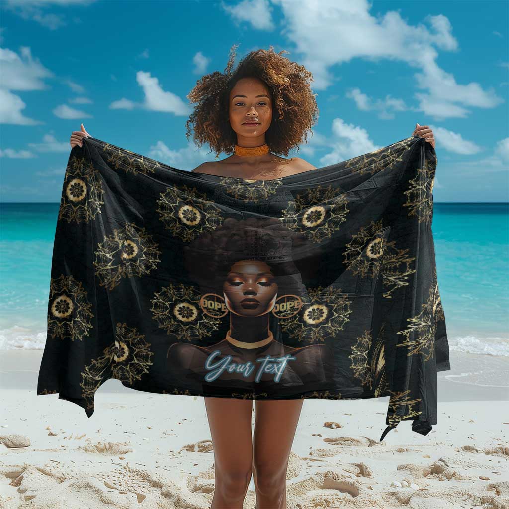 Personalized Afro Women Sarong Powerful African Pattern DT03