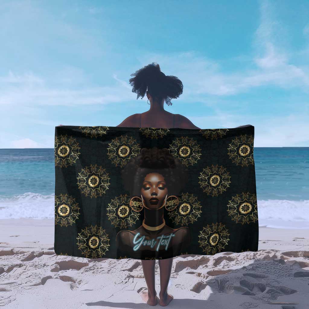 Personalized Afro Women Sarong Powerful African Pattern DT03