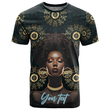 Personalized Afro Women T shirt Powerful African Pattern DT03