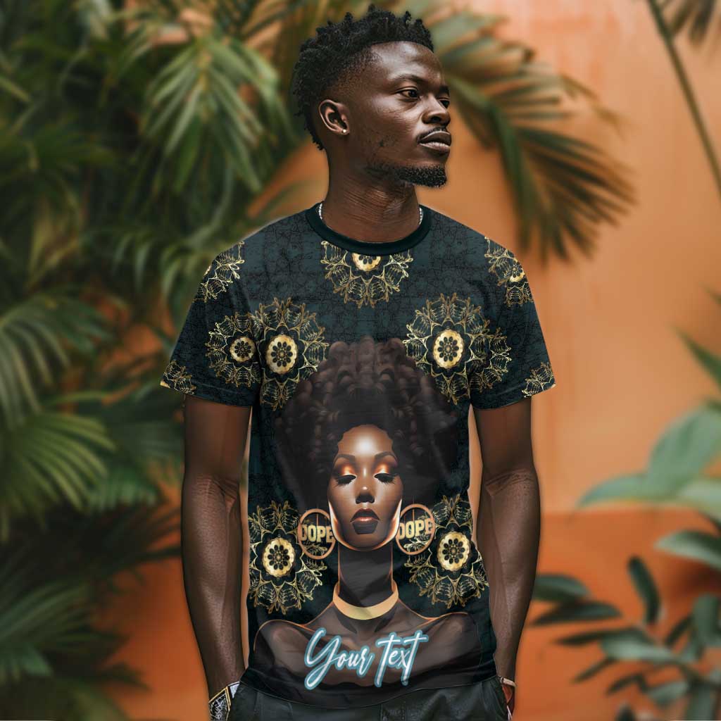 Personalized Afro Women T shirt Powerful African Pattern DT03
