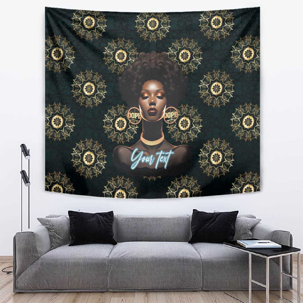 Personalized Afro Women Tapestry Powerful African Pattern DT03