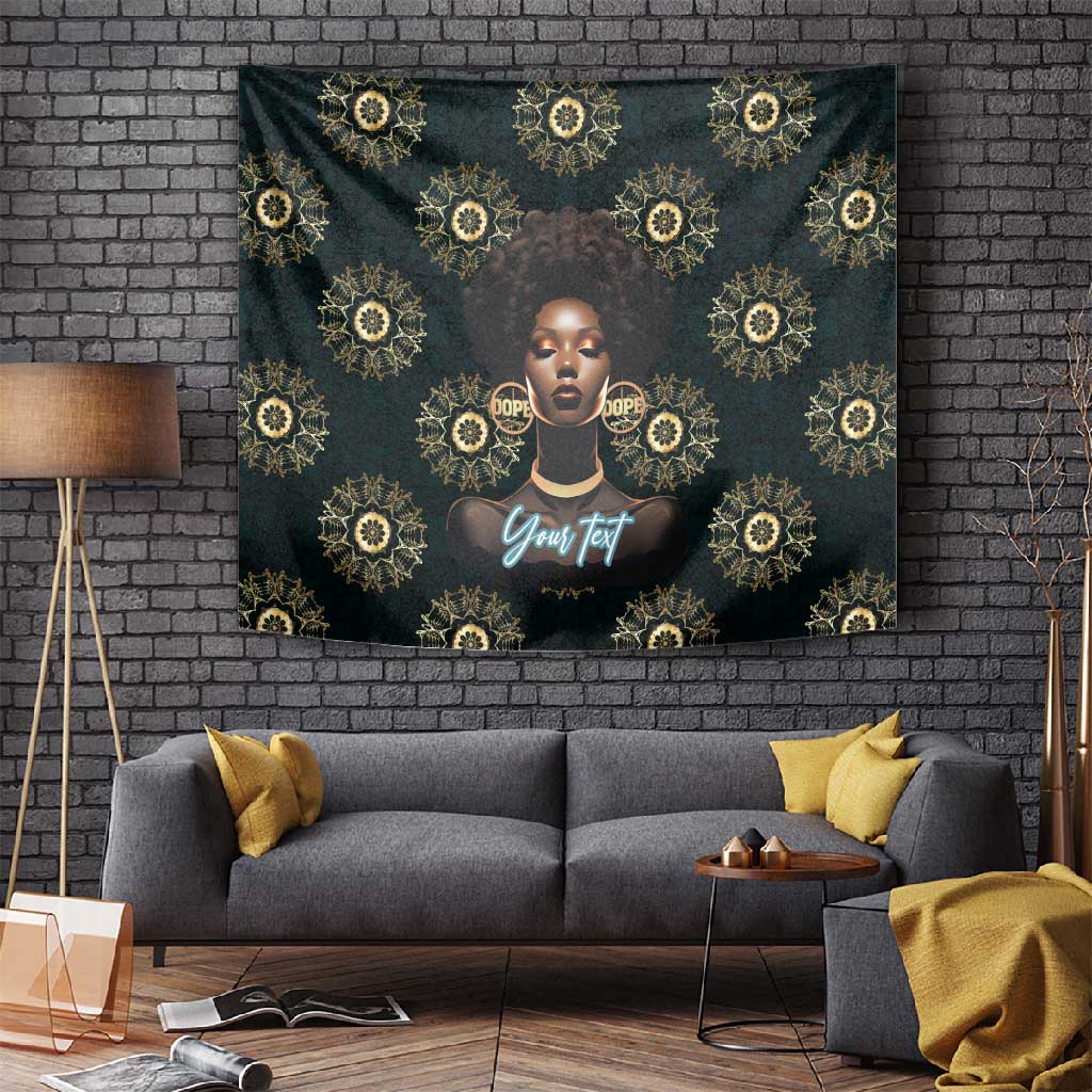 Personalized Afro Women Tapestry Powerful African Pattern DT03