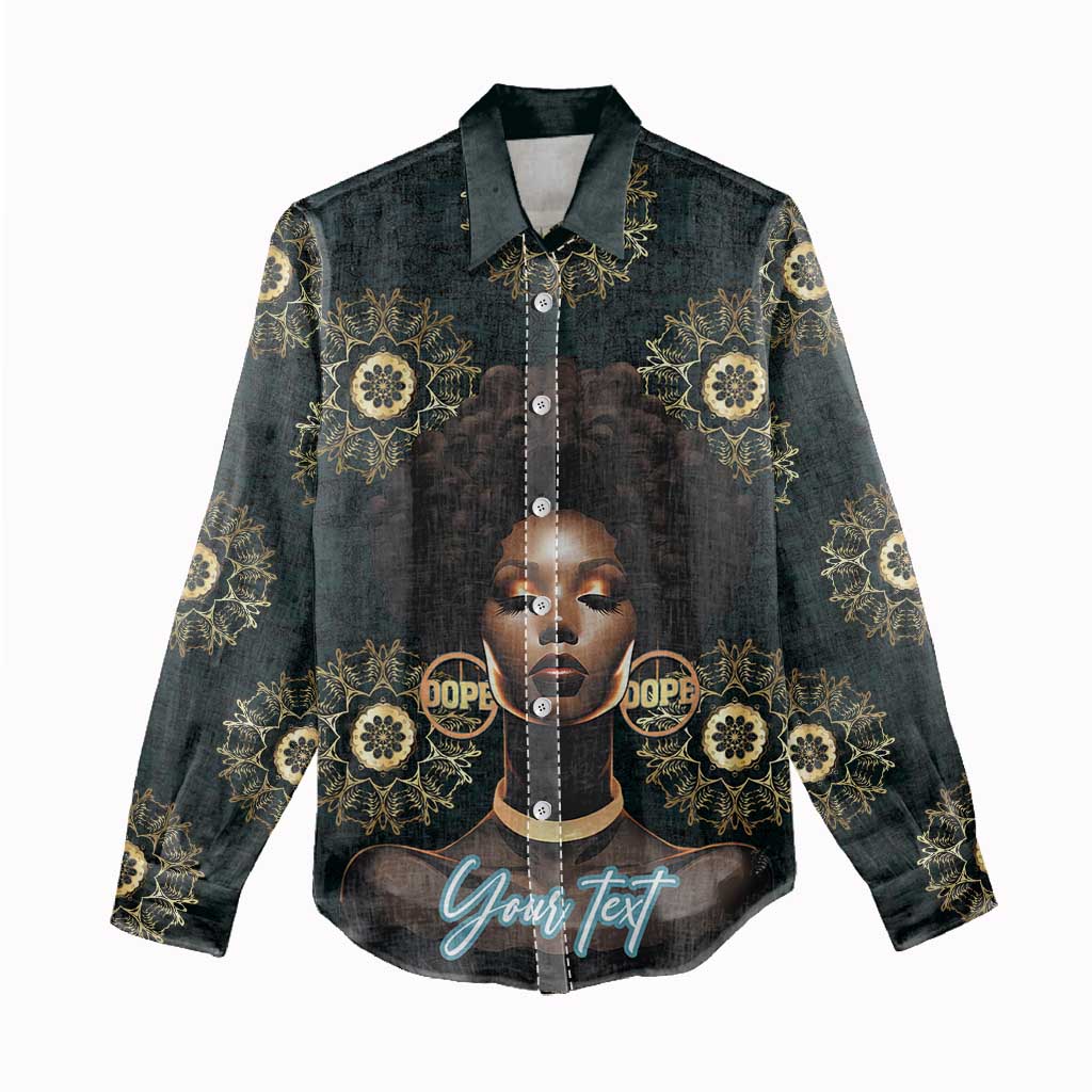 Personalized Afro Women Women Casual Shirt Powerful African Pattern DT03