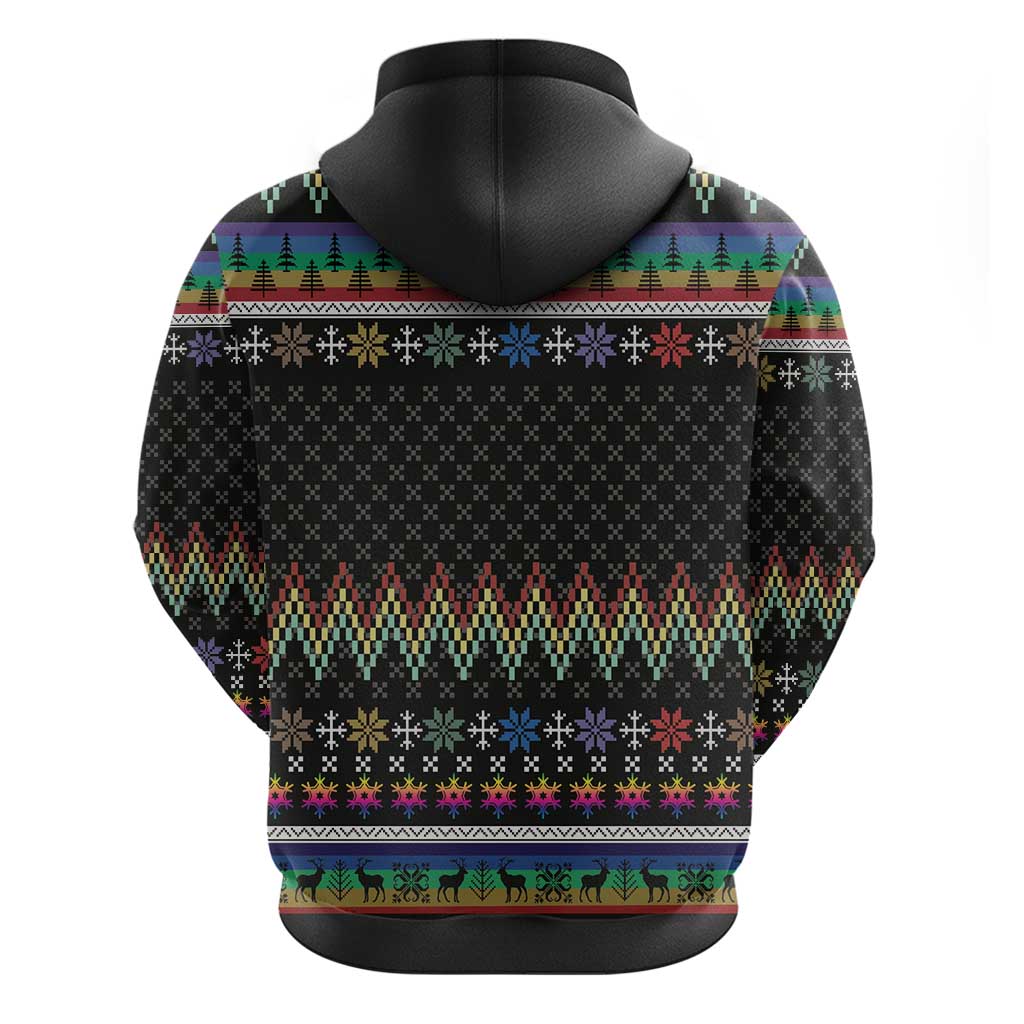 Pride Cat LGBT Hoodie Happy Purride Christmas - Cute Pet Rainbow Flag DT03