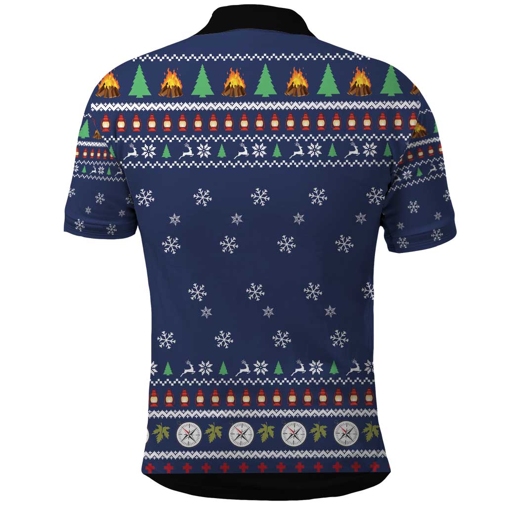 Bear Christmas Polo Shirt Camping I Hate People DT03