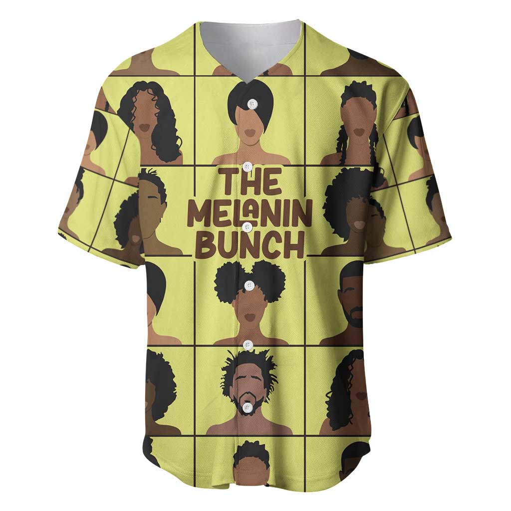 The Melanin Bunch African Baseball Jersey Afro Black People DT03
