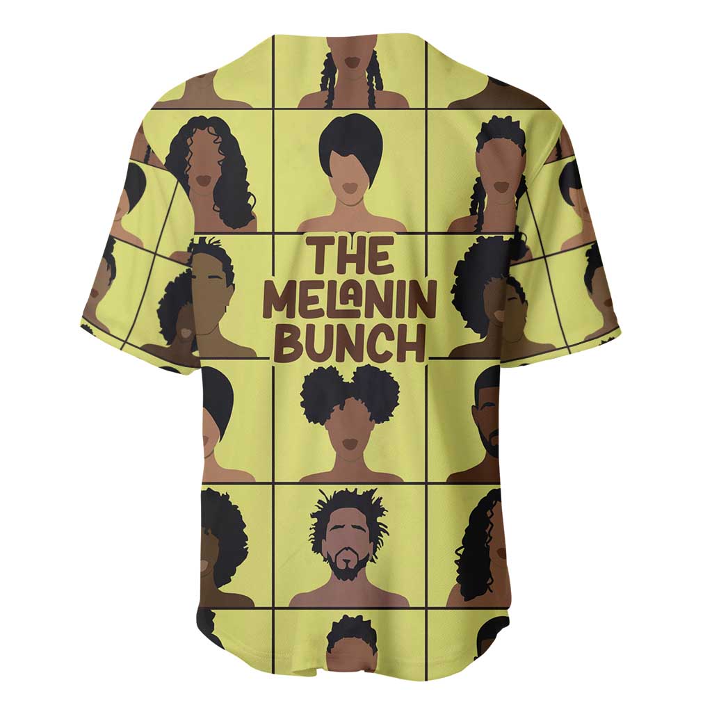 The Melanin Bunch African Baseball Jersey Afro Black People DT03