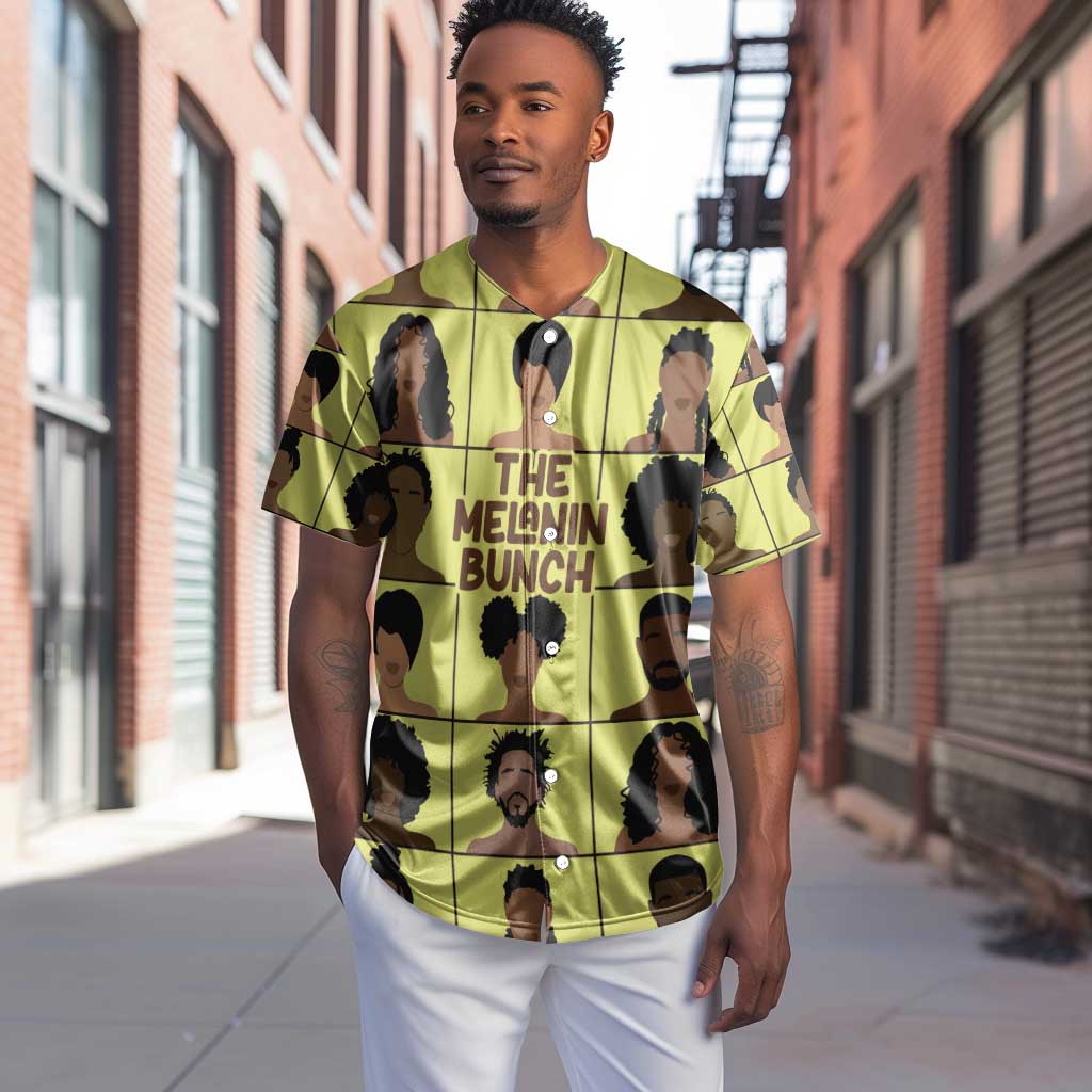 The Melanin Bunch African Baseball Jersey Afro Black People DT03