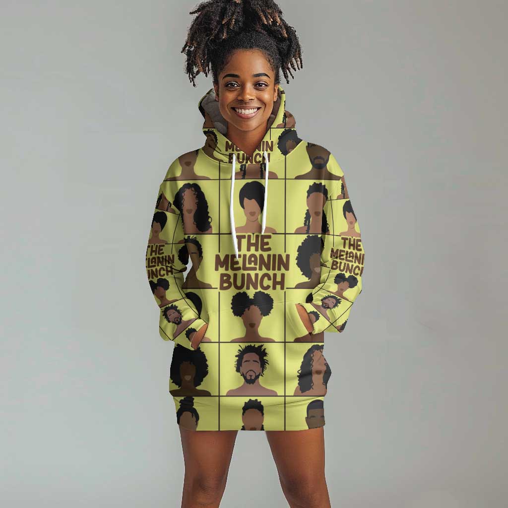 The Melanin Bunch African Hoodie Dress Afro Black People DT03