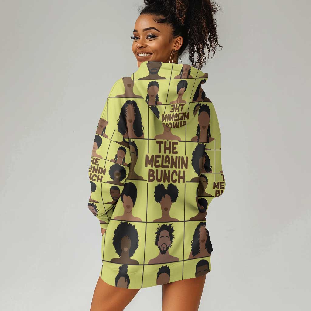 The Melanin Bunch African Hoodie Dress Afro Black People DT03