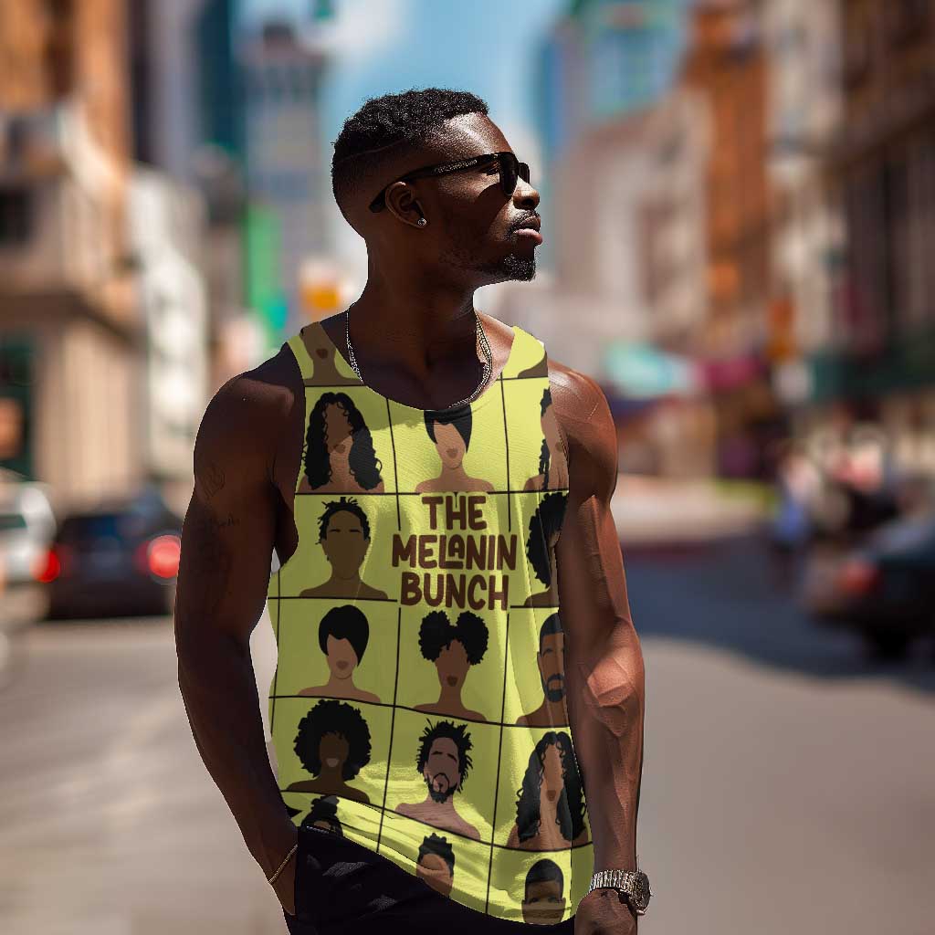 The Melanin Bunch African Men Tank Top Afro Black People DT03