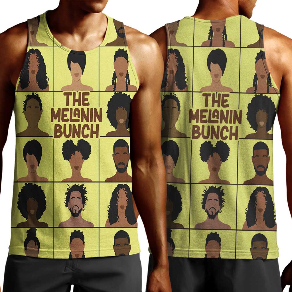 The Melanin Bunch African Men Tank Top Afro Black People DT03