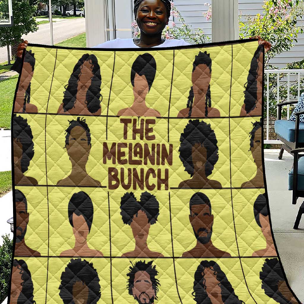 The Melanin Bunch African Quilt Afro Black People DT03