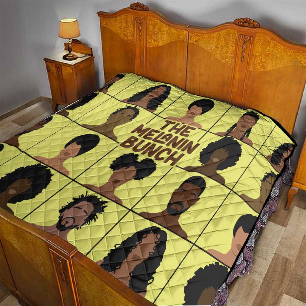 The Melanin Bunch African Quilt Afro Black People DT03