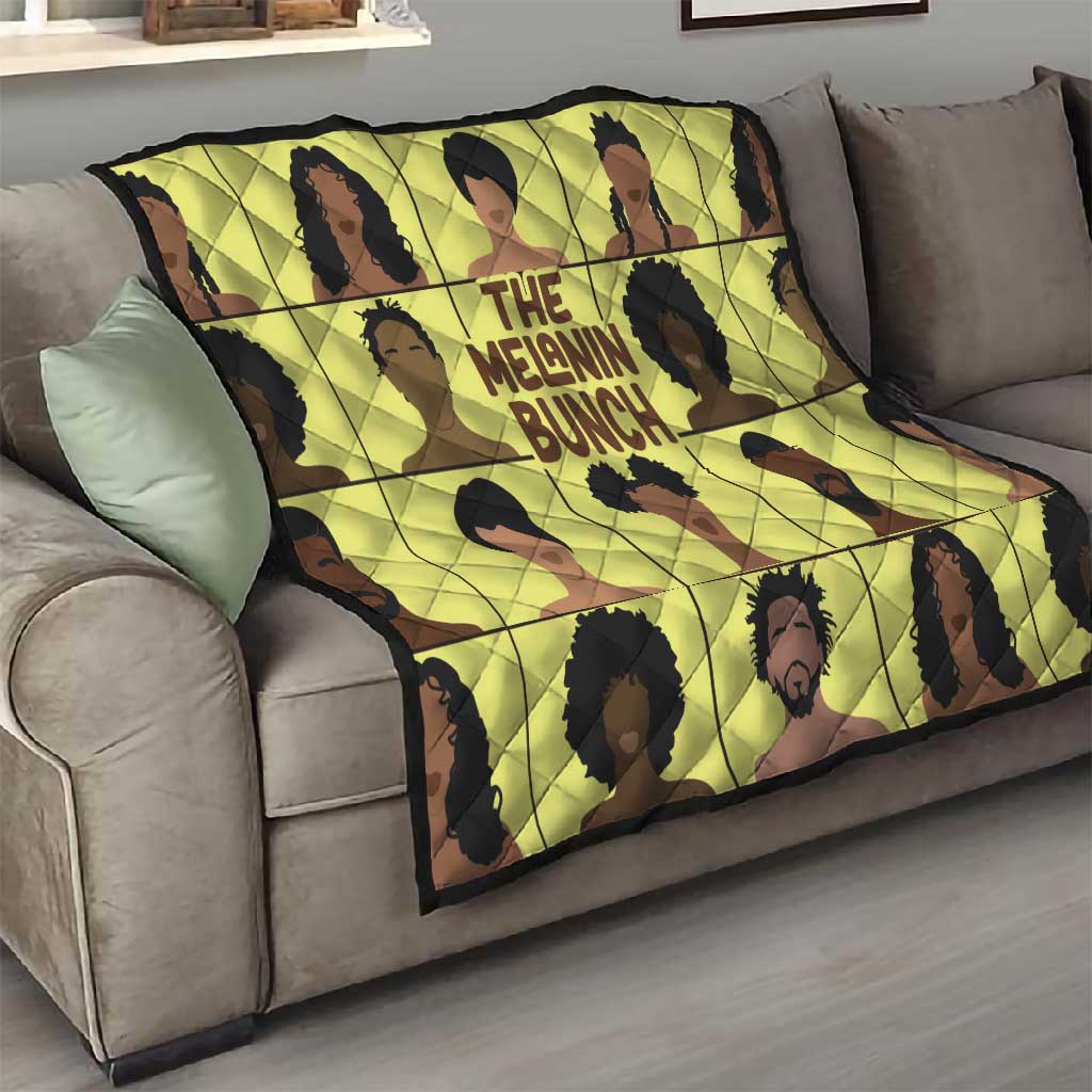 The Melanin Bunch African Quilt Afro Black People DT03