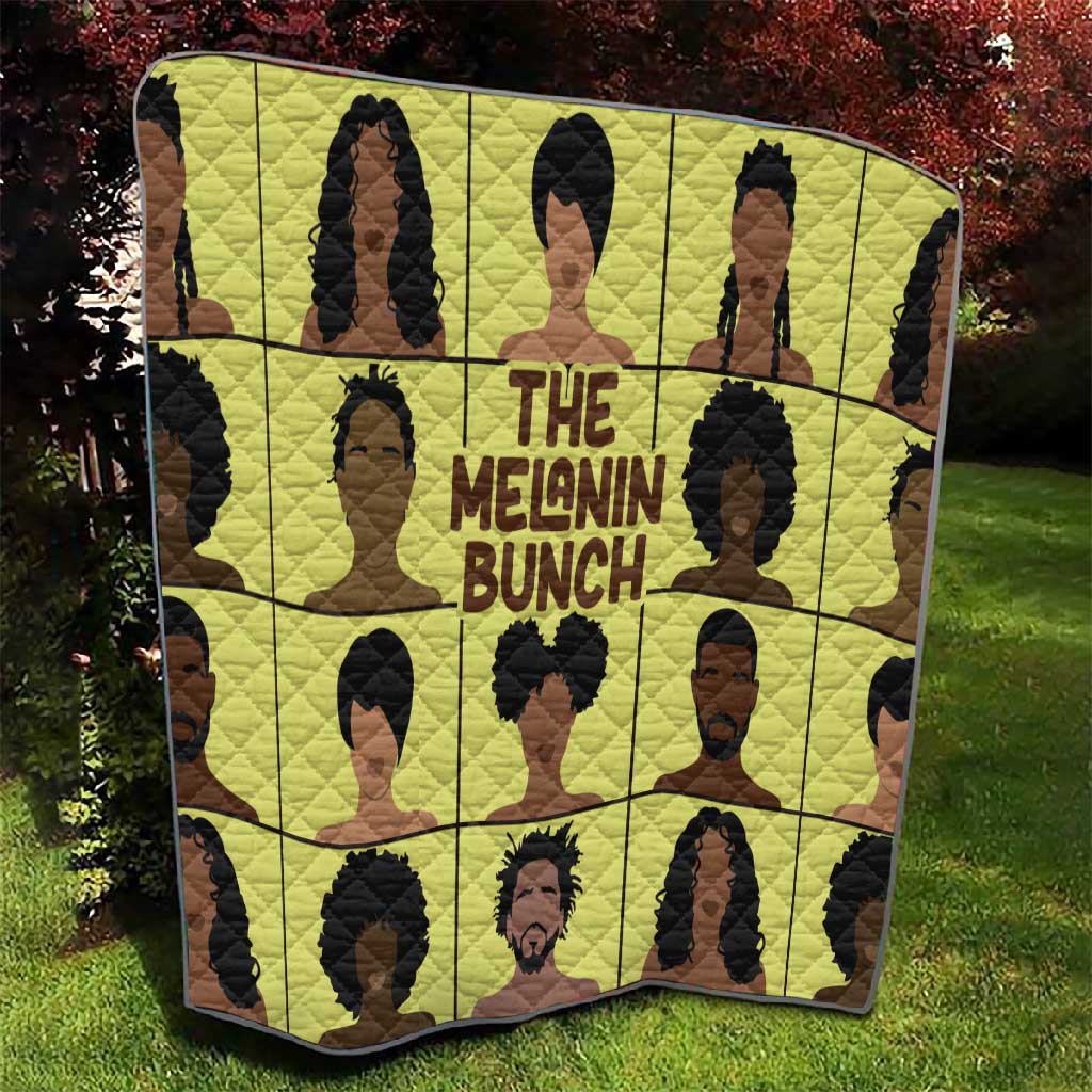 The Melanin Bunch African Quilt Afro Black People DT03