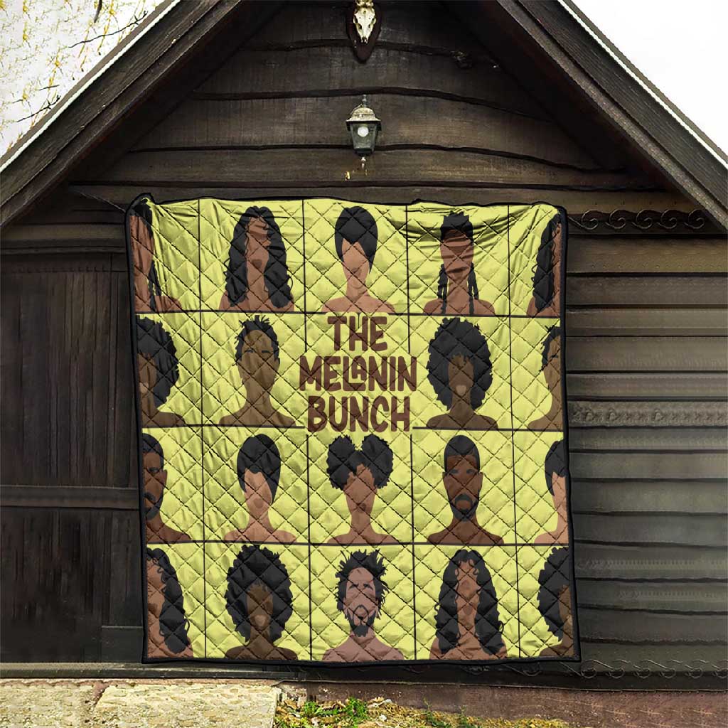 The Melanin Bunch African Quilt Afro Black People DT03