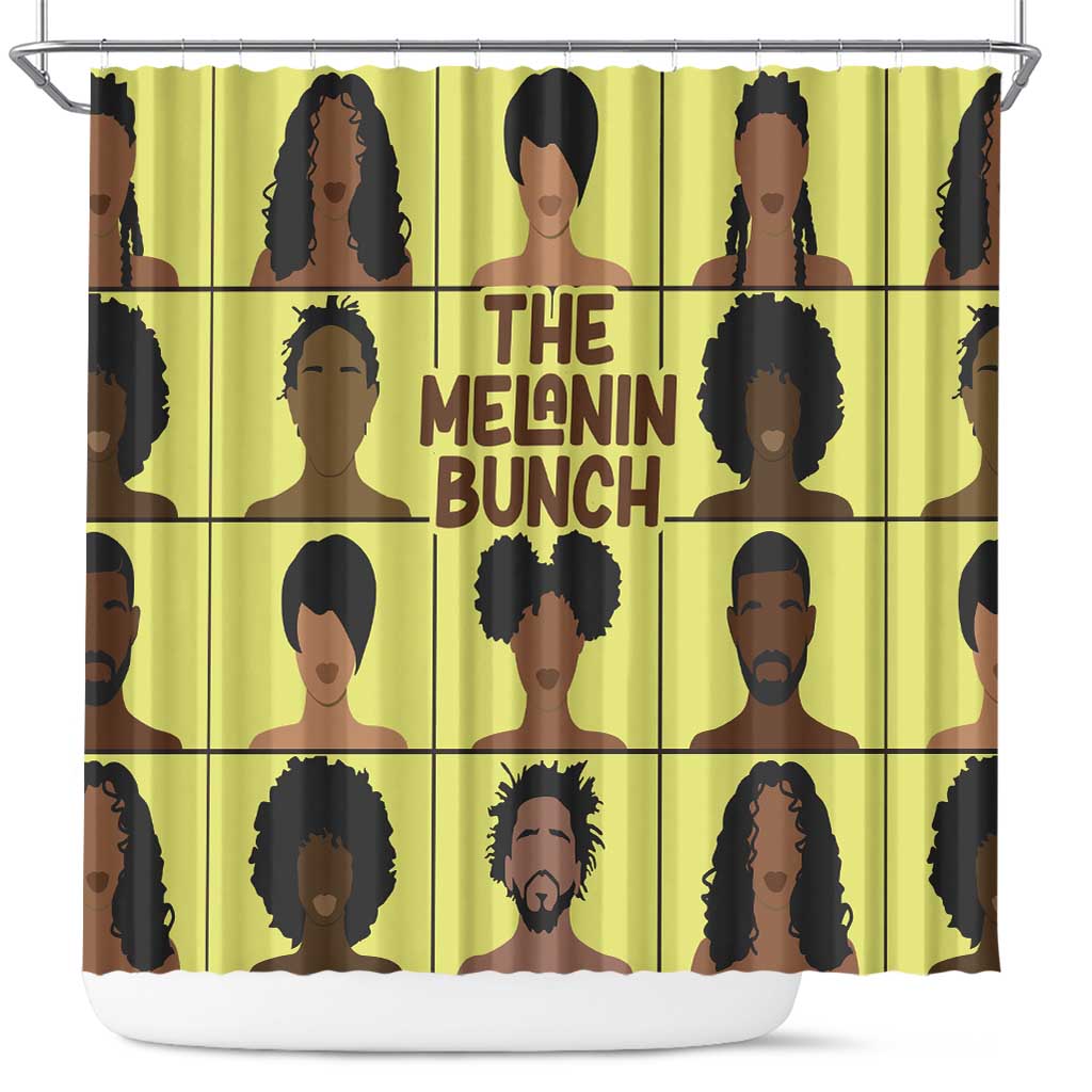 The Melanin Bunch Shower Curtain Africa Black People DT03