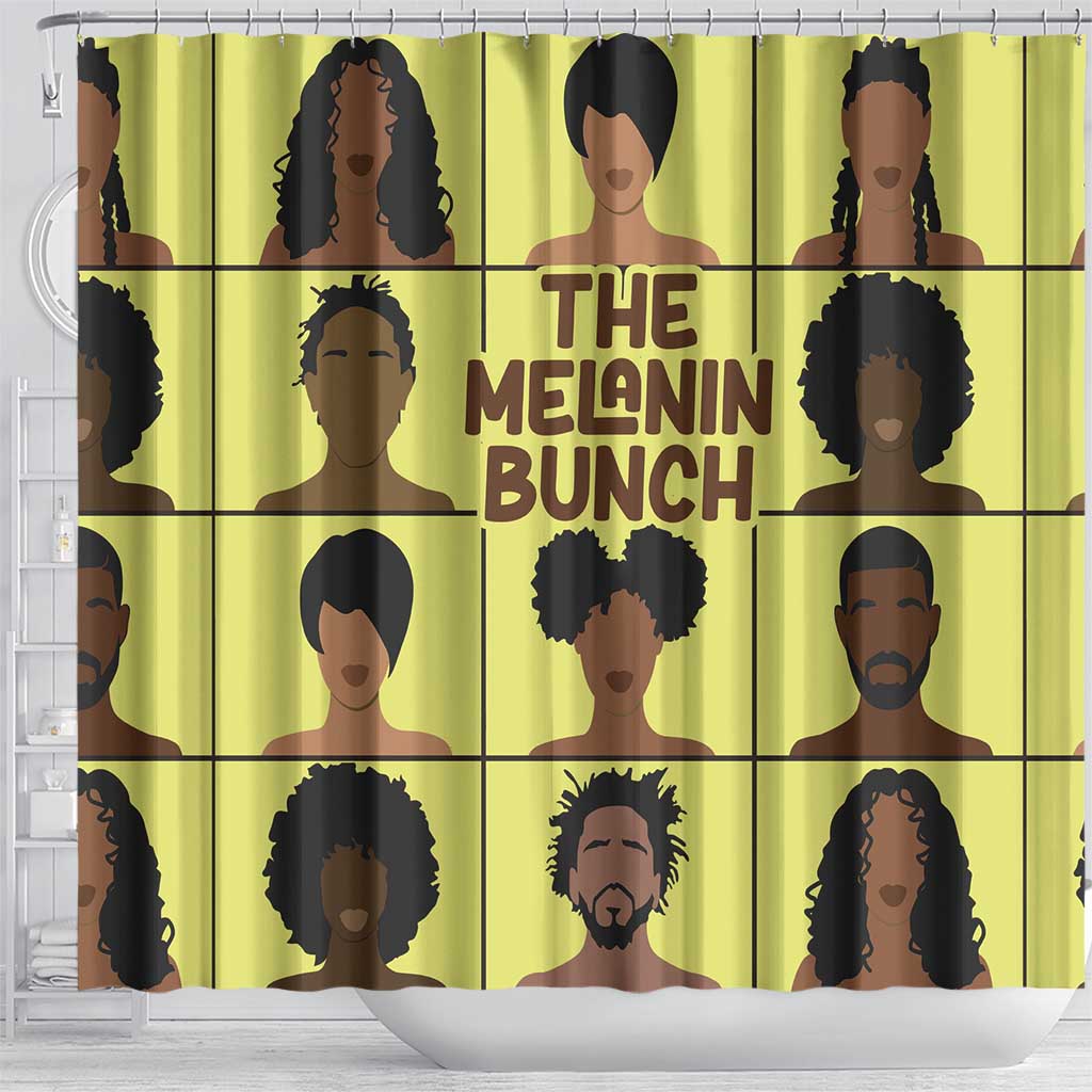 The Melanin Bunch Shower Curtain Africa Black People DT03