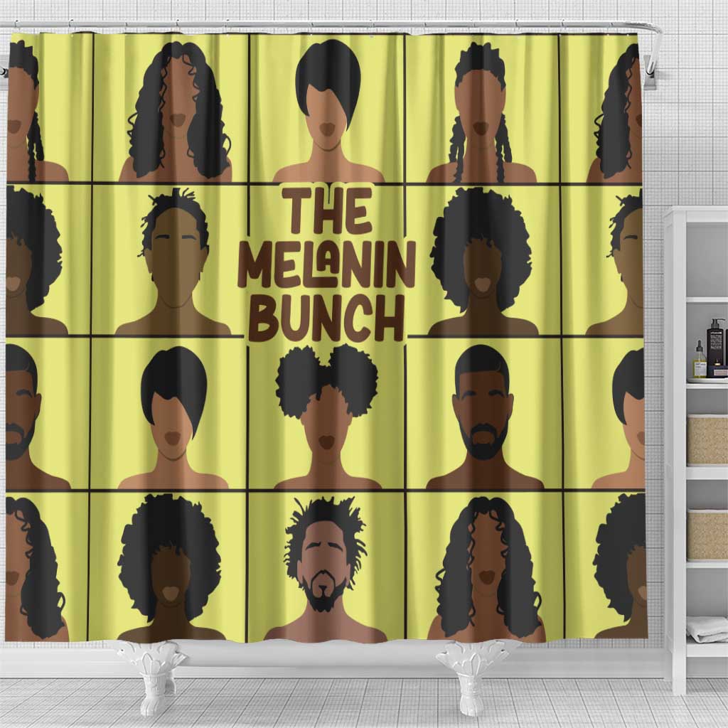 The Melanin Bunch Shower Curtain Africa Black People DT03