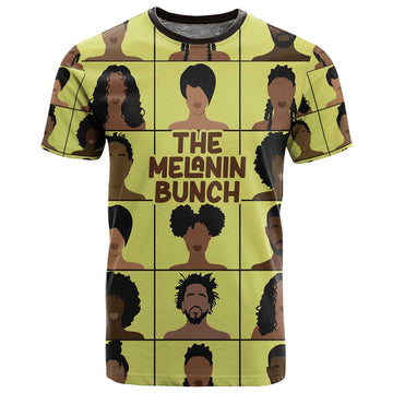 The Melanin Bunch African T shirt Afro Black People DT03