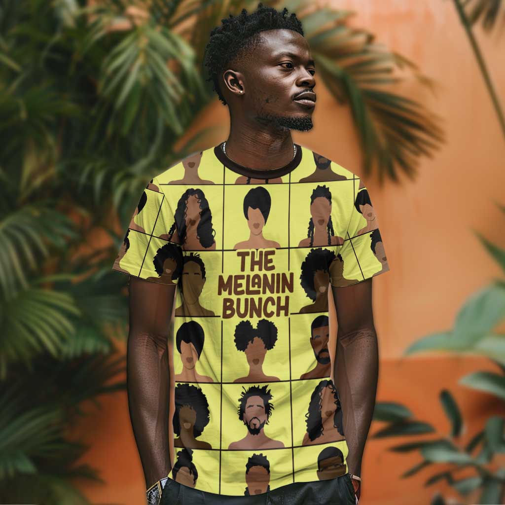 The Melanin Bunch African T shirt Afro Black People DT03