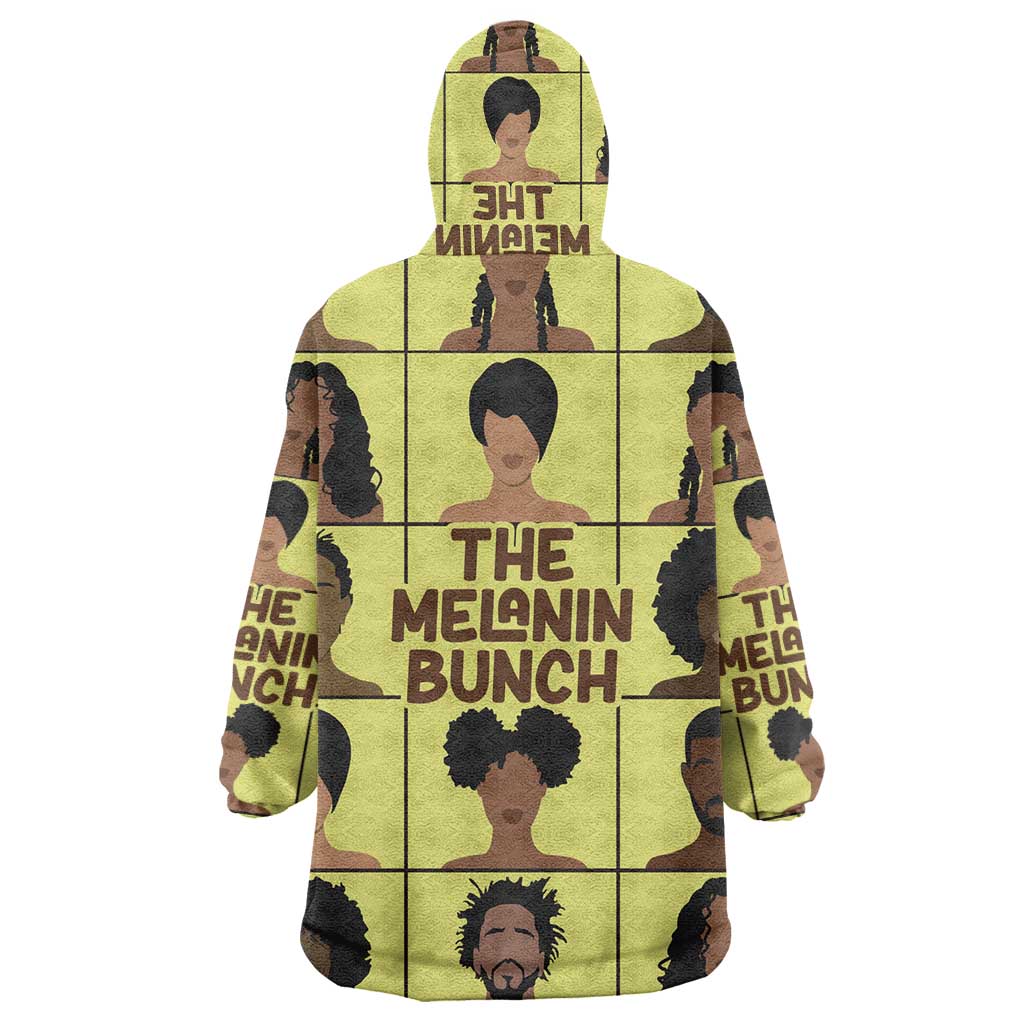 The Melanin Bunch African Wearable Blanket Hoodie Afro Black People DT03