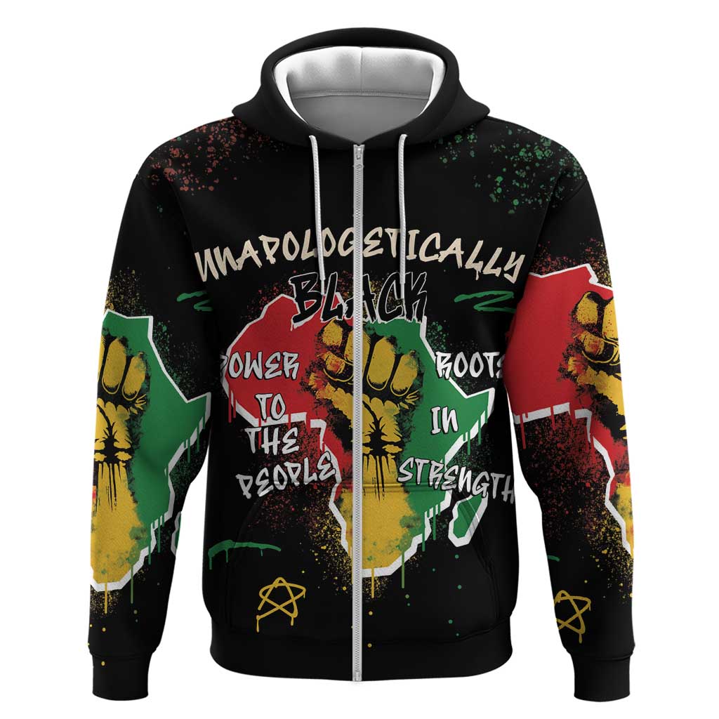 Power in Our Roots Hoodie Unapologetically Black African DT03