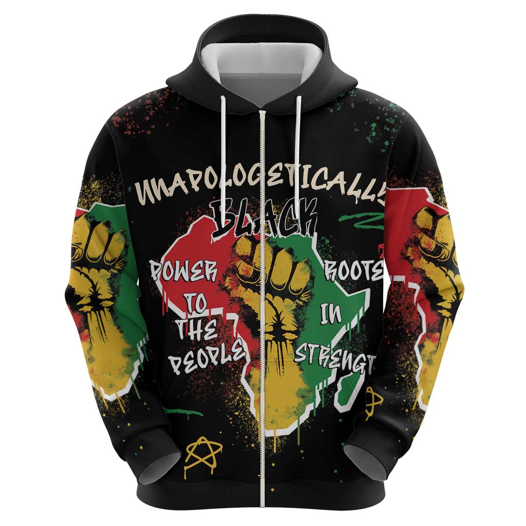 Power in Our Roots Hoodie Unapologetically Black African DT03