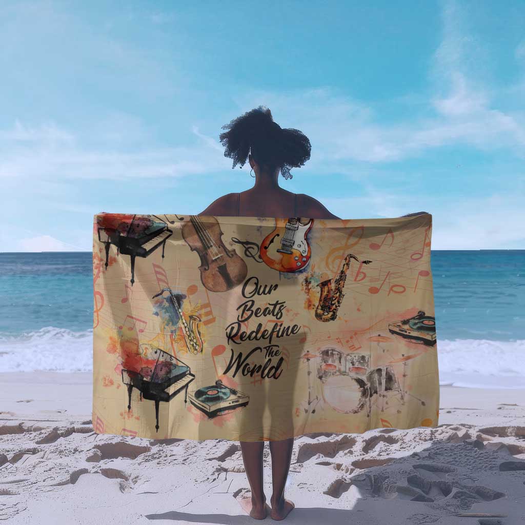 Our Beats Redefine The World African Sarong Afro Music DT03