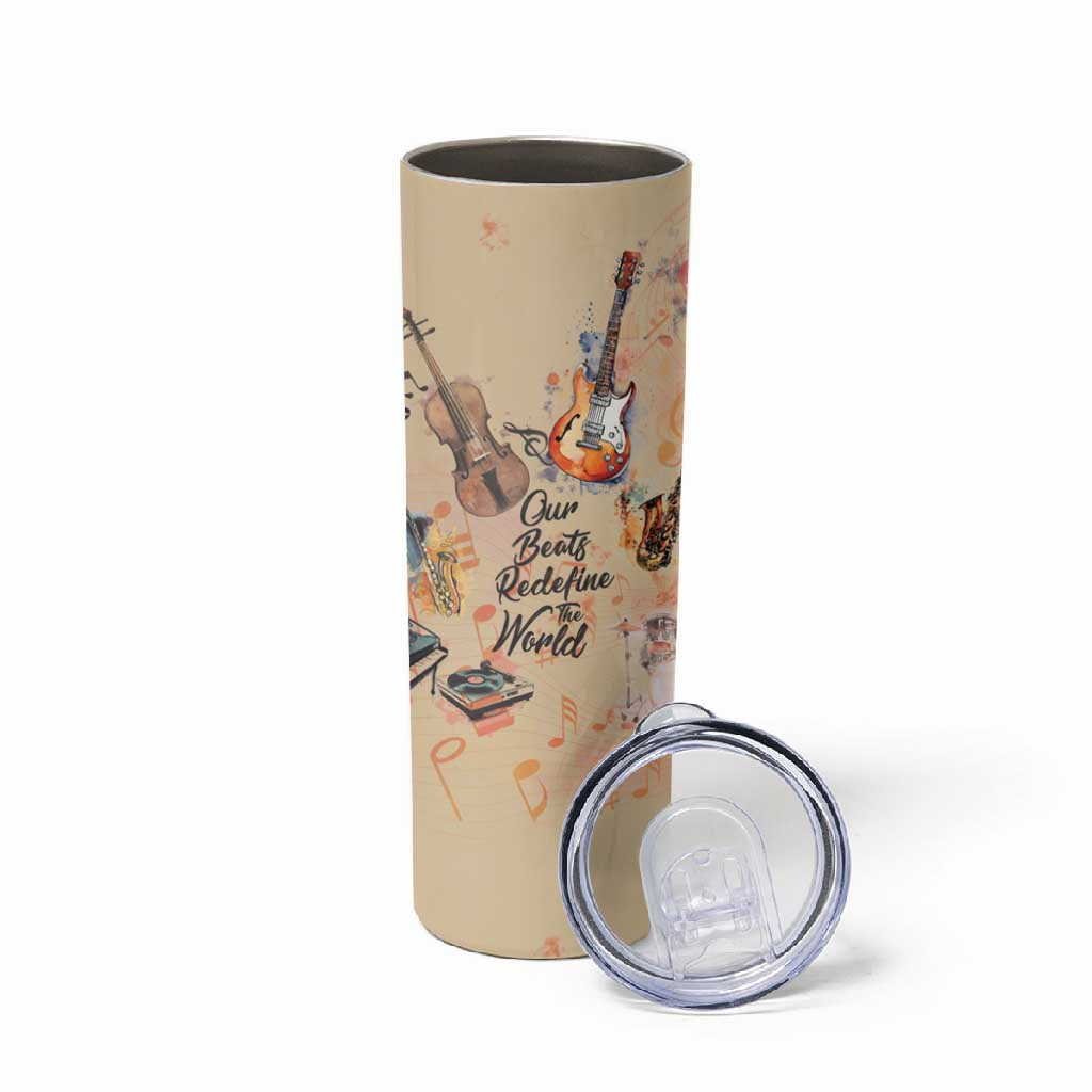 Our Beats Redefine The World African Skinny Tumbler Afro Music DT03