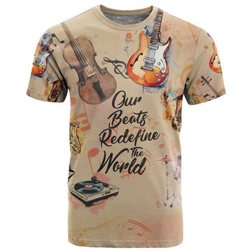 Our Beats Redefine The World African T shirt Afro Music DT03