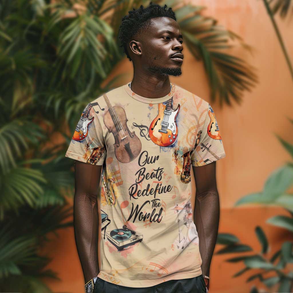 Our Beats Redefine The World African T shirt Afro Music DT03
