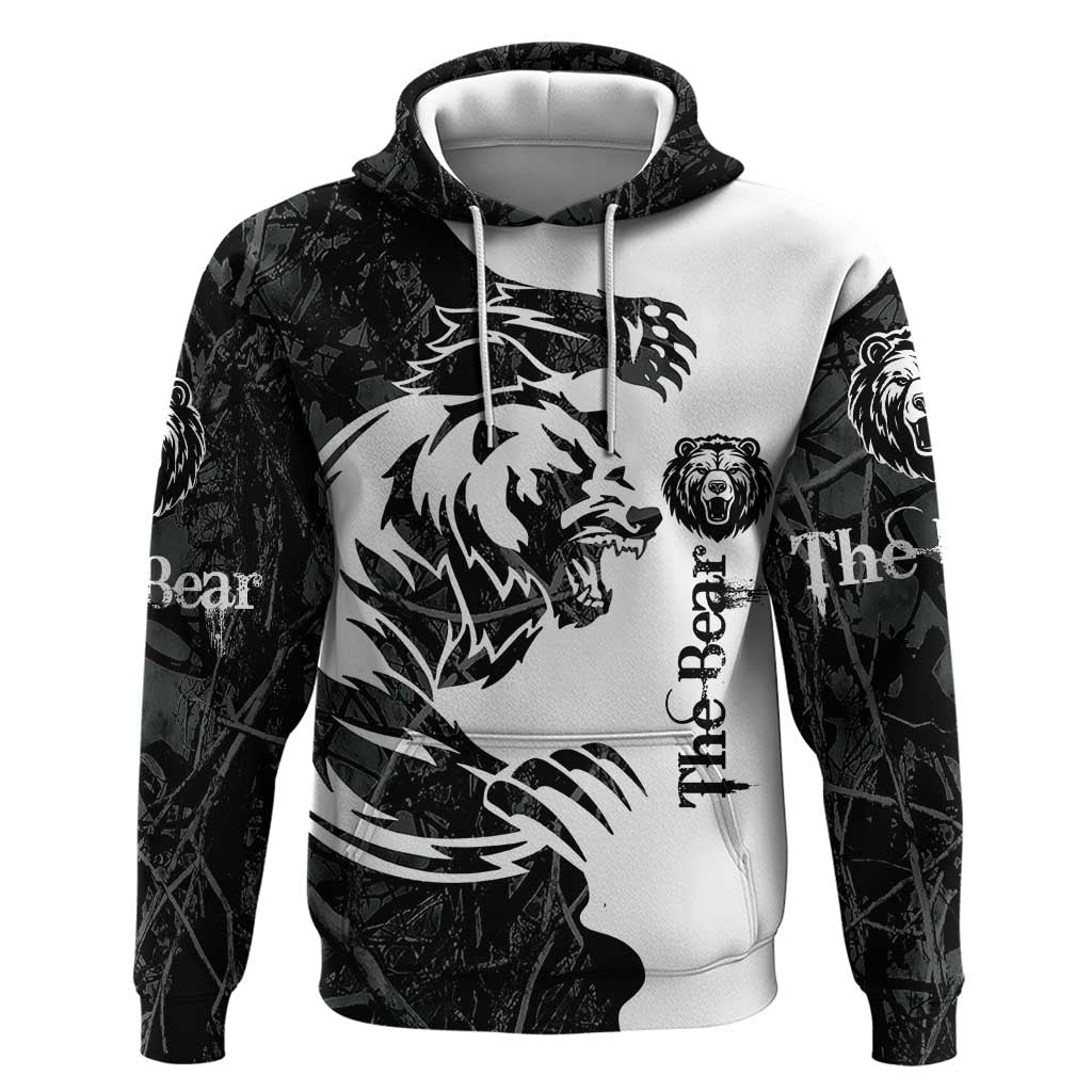 The Bear Tattoo Hoodie Bear In Forest DT03