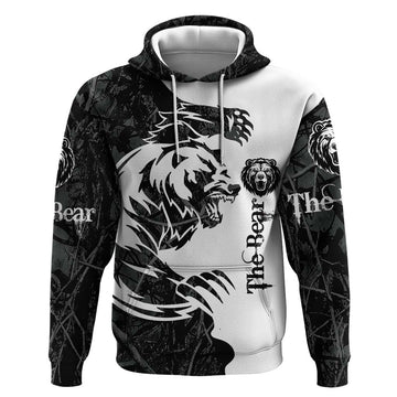 The Bear Tattoo Hoodie Bear In Forest DT03