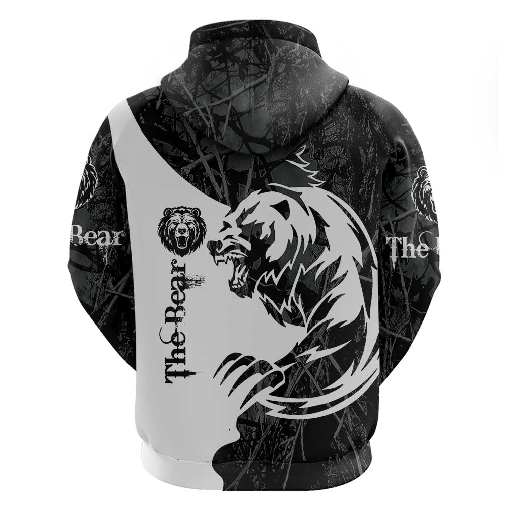 The Bear Tattoo Hoodie Bear In Forest DT03