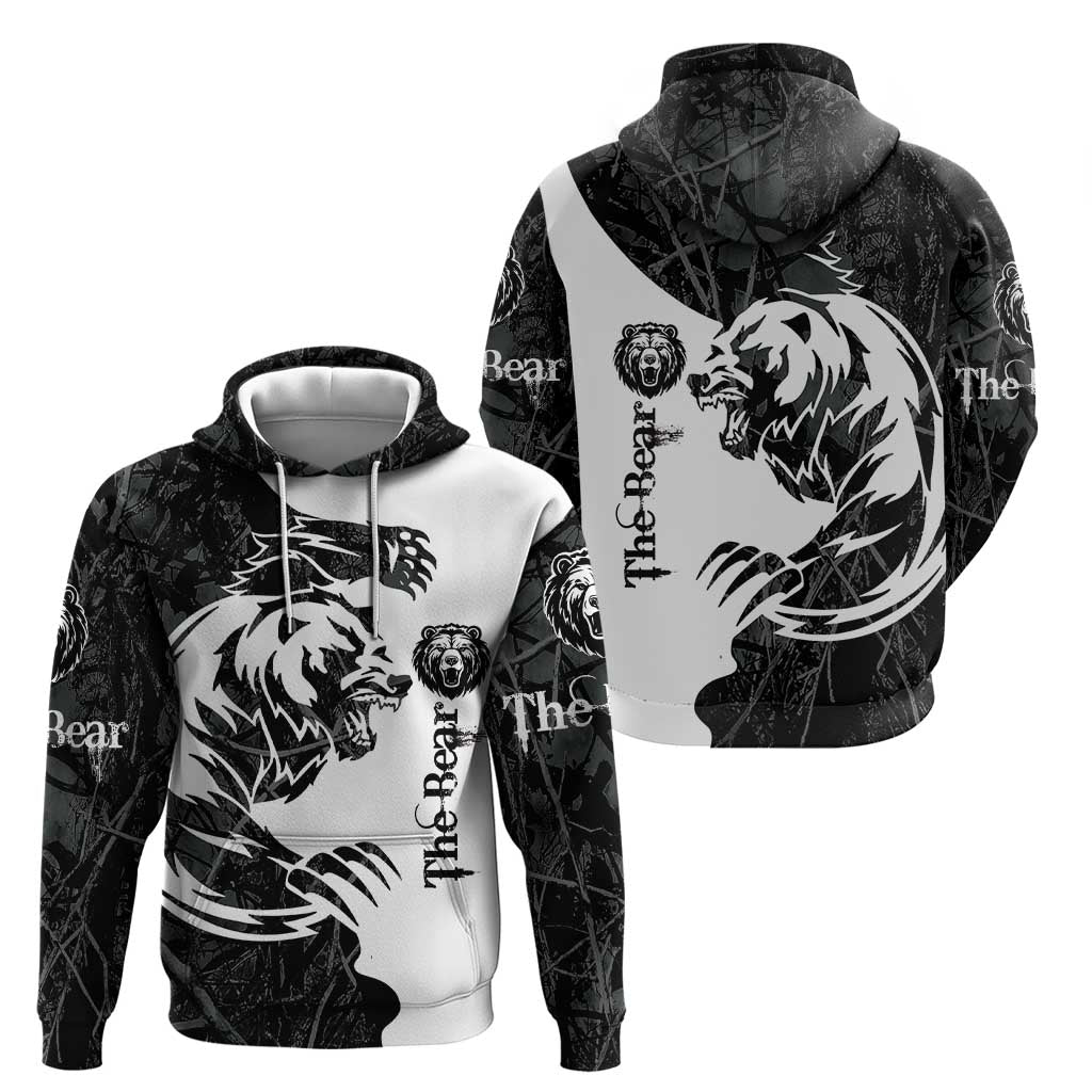 The Bear Tattoo Hoodie Bear In Forest DT03