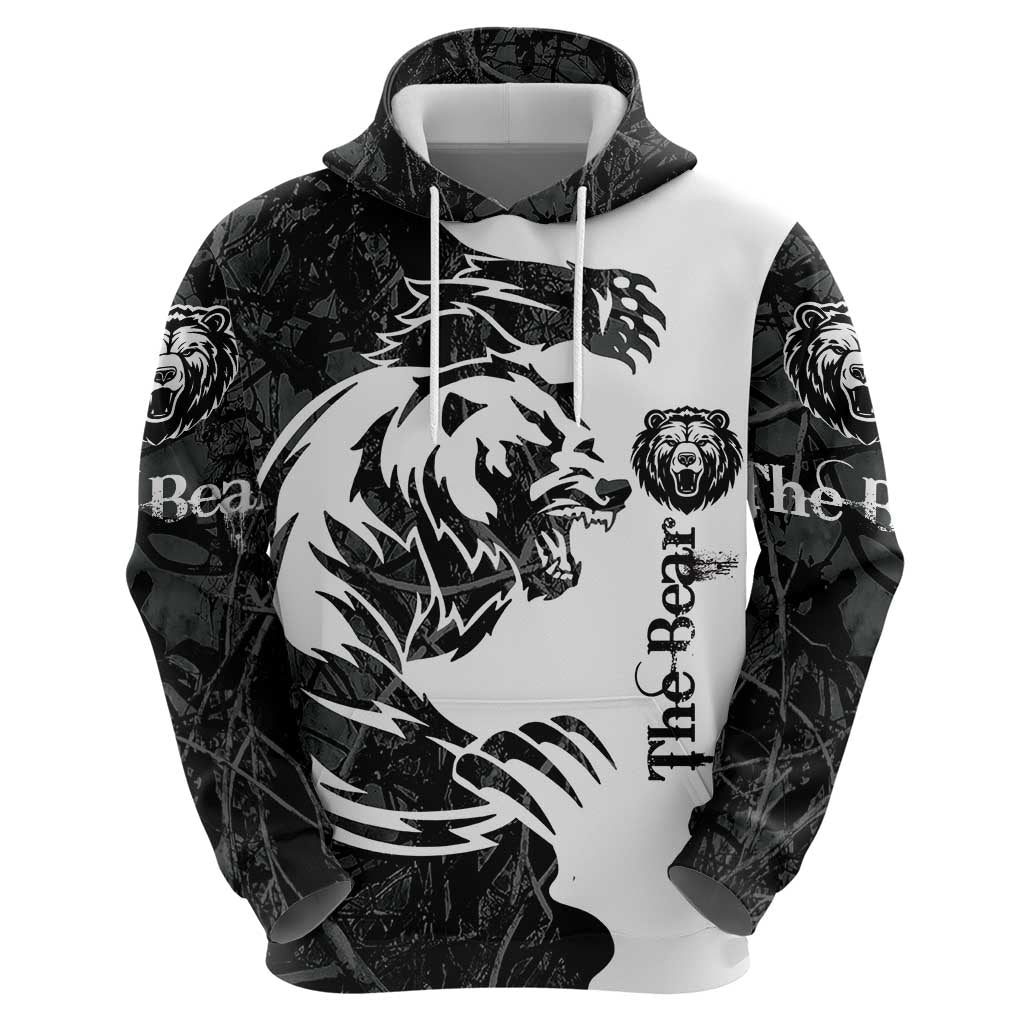 The Bear Tattoo Hoodie Bear In Forest DT03