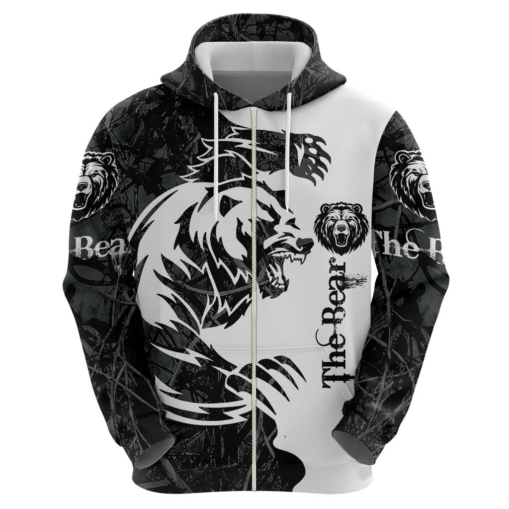 The Bear Tattoo Hoodie Bear In Forest DT03