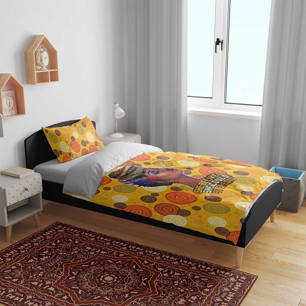 African Women Bedding Set She Believed She Could So She Did DT03