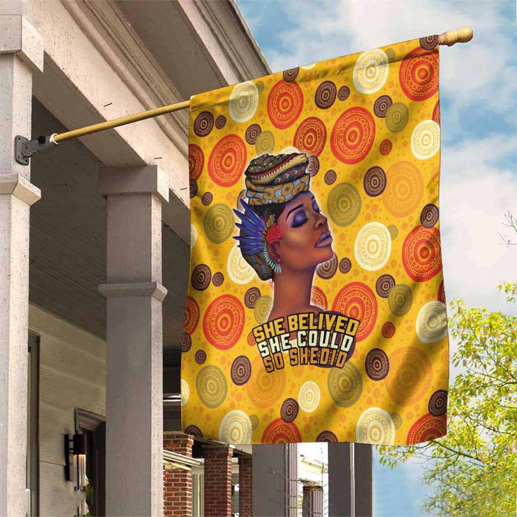 African Women Garden Flag She Believed She Could So She Did DT03