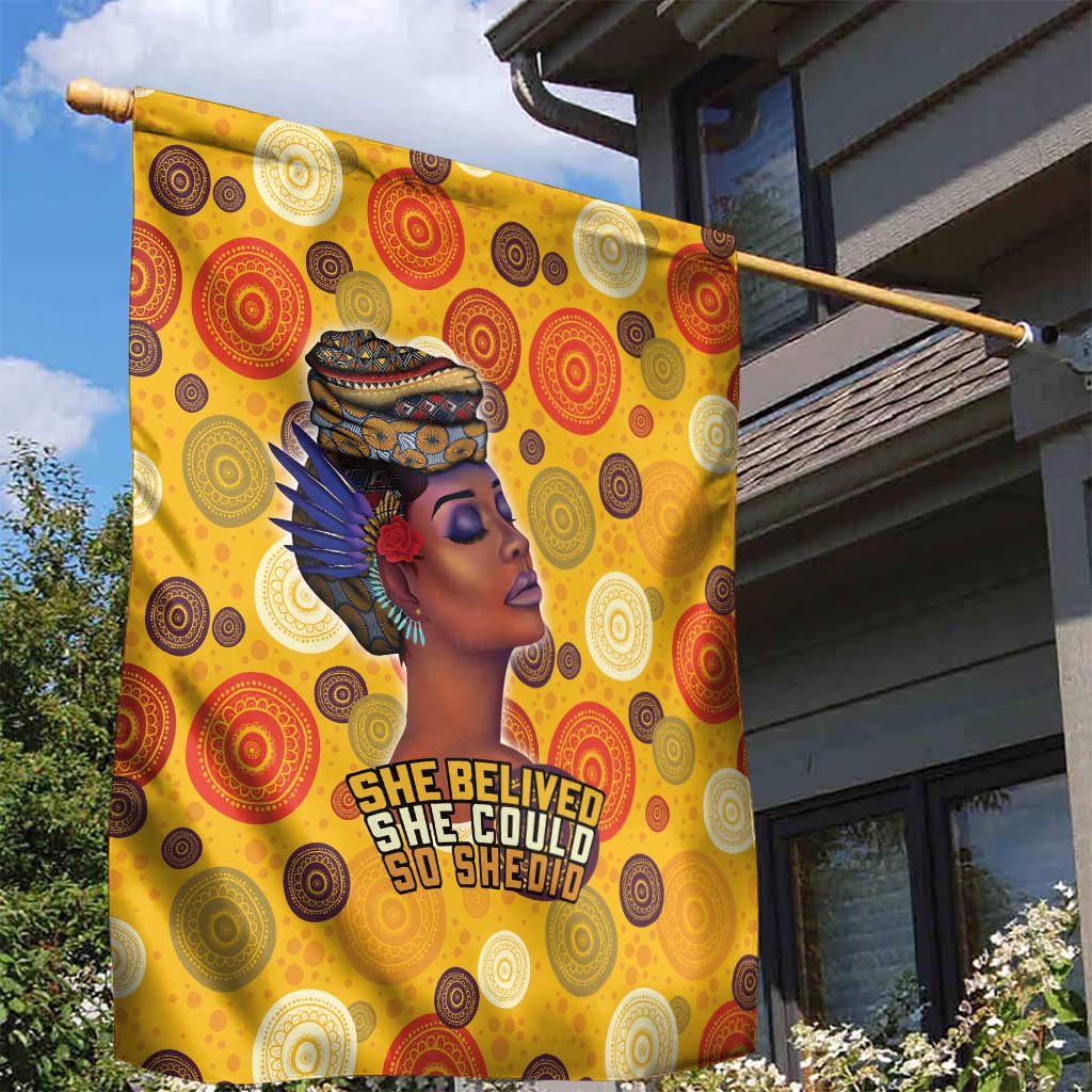 African Women Garden Flag She Believed She Could So She Did DT03