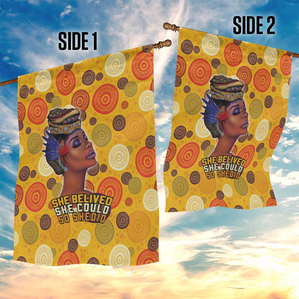 African Women Garden Flag She Believed She Could So She Did DT03