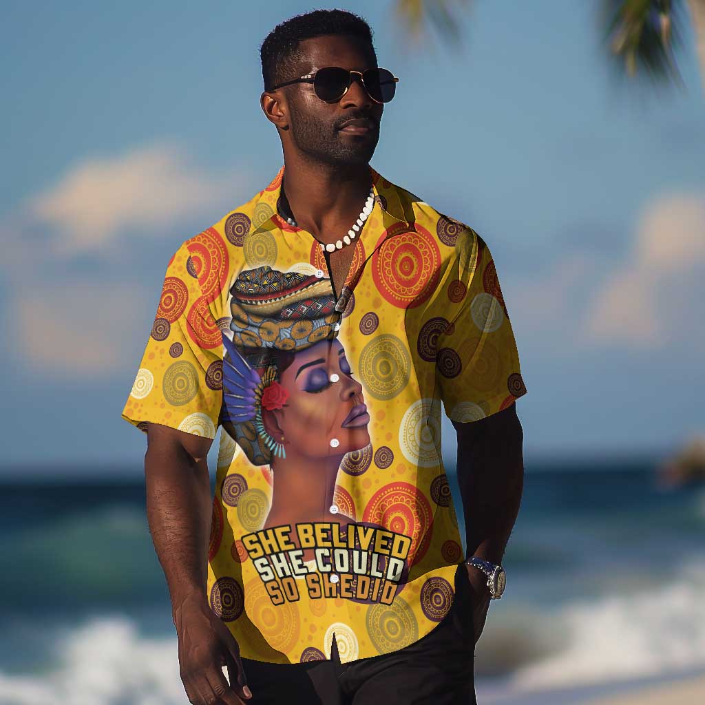 African Women Hawaiian Shirt She Believed She Could So She Did DT03
