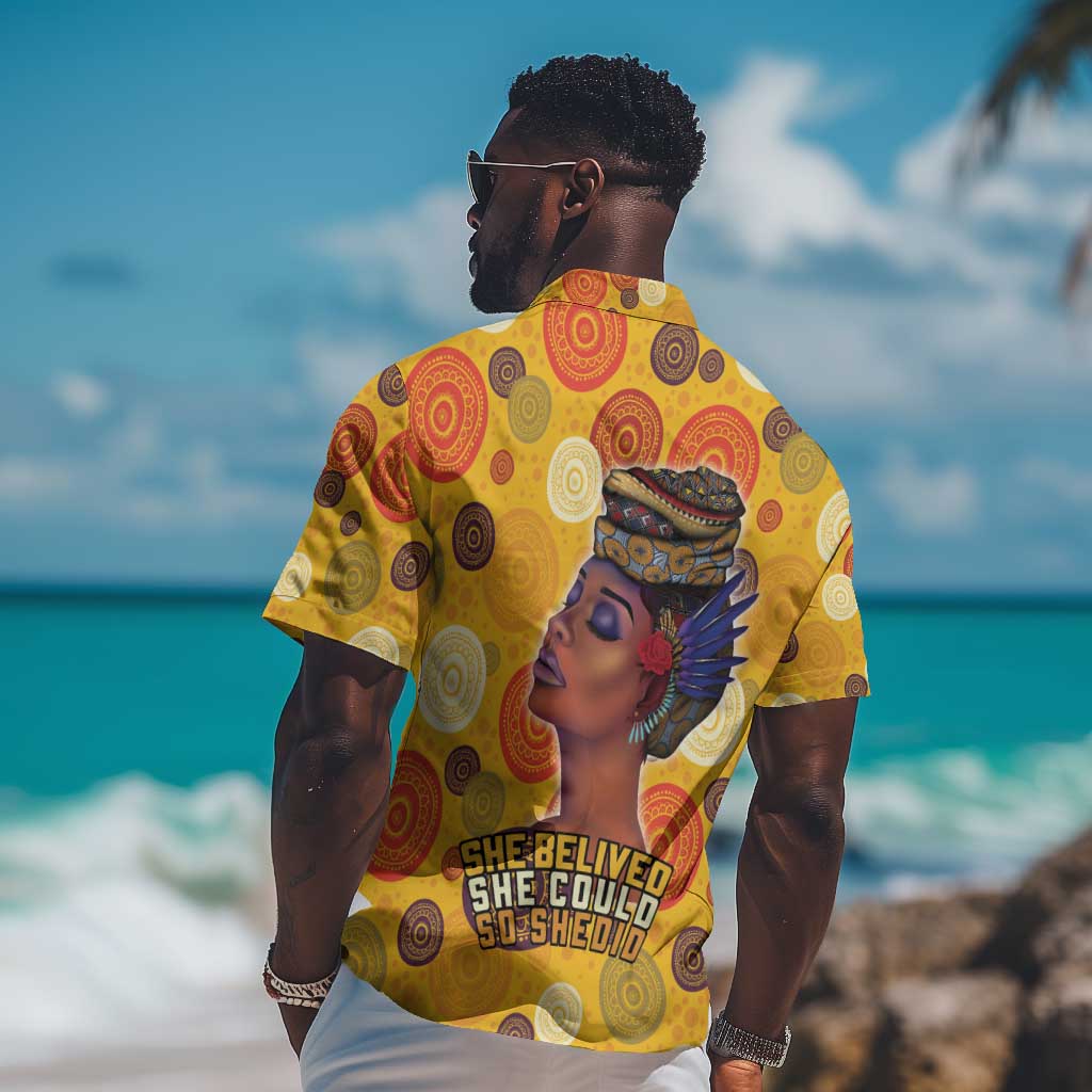 African Women Hawaiian Shirt She Believed She Could So She Did DT03
